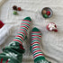 Snuggs Socks Striped Christmas Elf